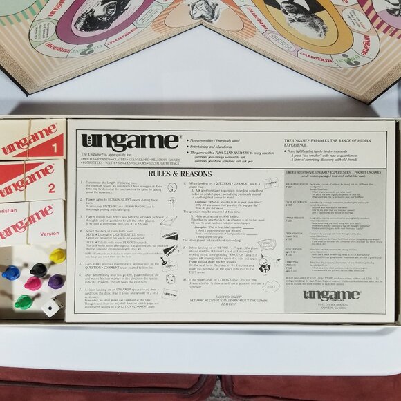 Vintage THE UNGAME The Christian Version 1984 Family Board Game 2-6 Players - Picture 9 of 12